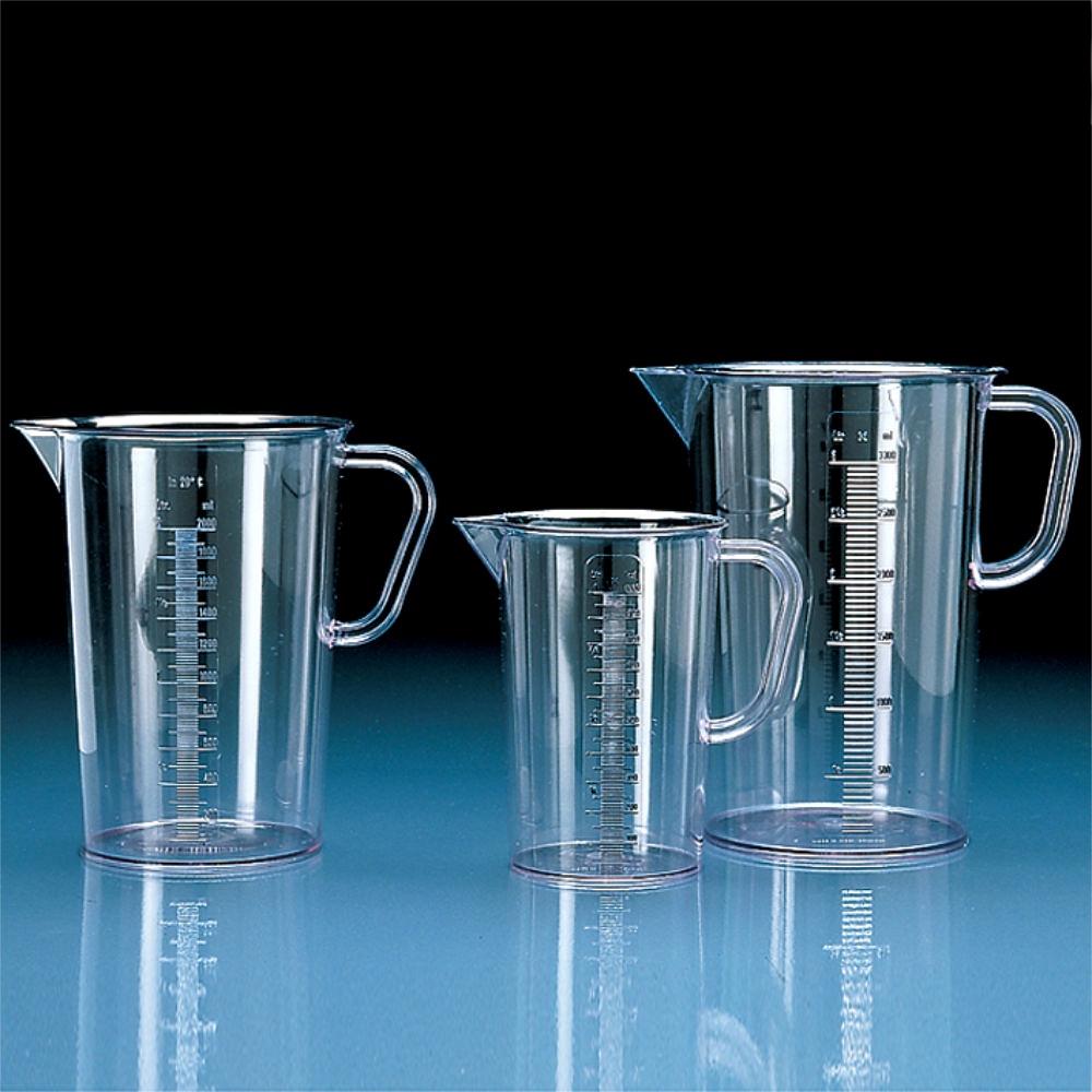 [VIT 44291] Messbecher, SAN, erhabene Skala, 1000 ml