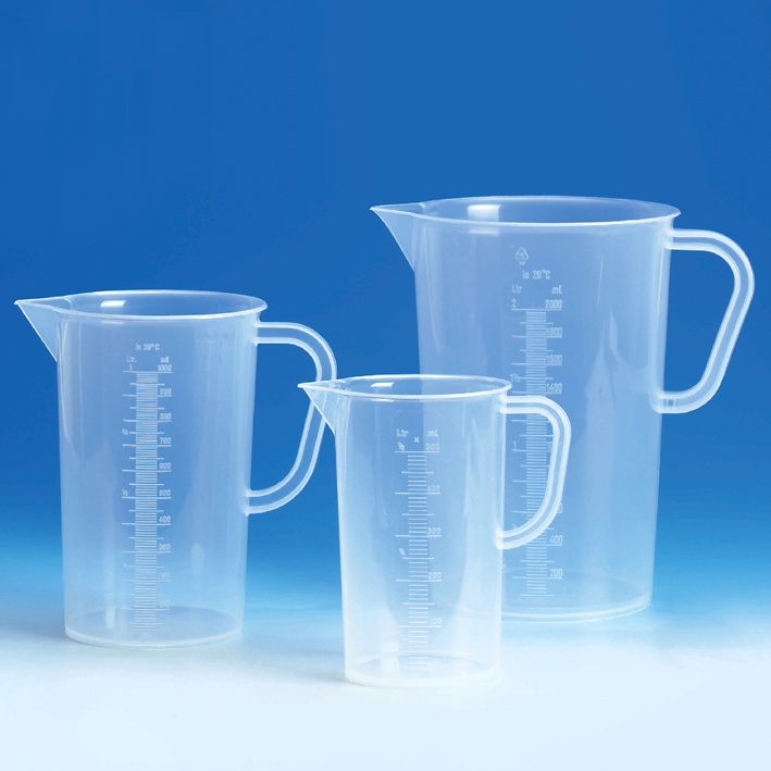 Messbecher, PP, erhabene Skala, 1000 ml
