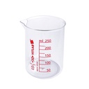 Griffinbecher, PMP Gedruckte rote Skala, 250 ml