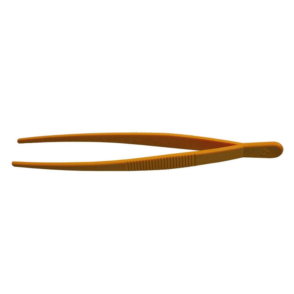 Pinzette, POM, gelb, stumpf, elastisch Länge 180 mm