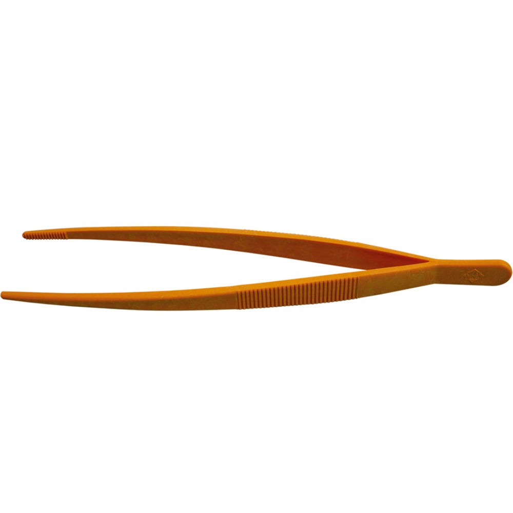 Pinzette, POM, gelb, stumpf, elastisch Länge 250 mm