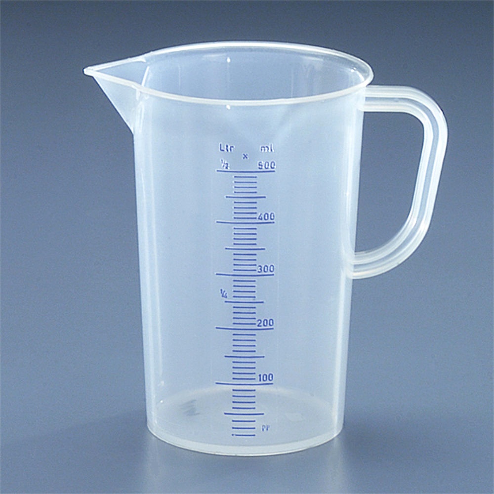 Messkanne 500 ml, opak transparent