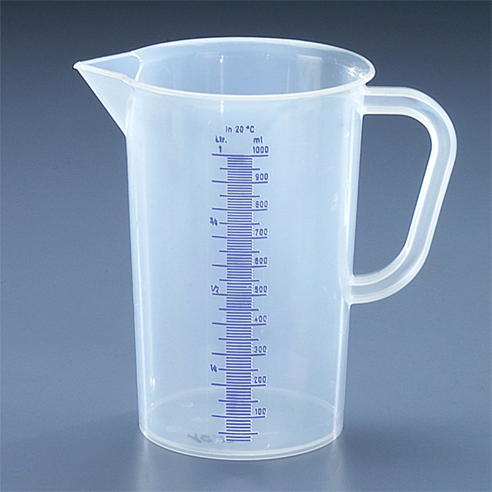 Messkanne 1000 ml, opak transparent