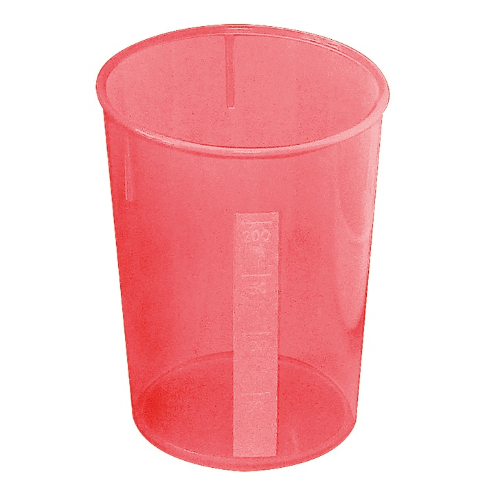 [WAL 2521.735] Schnabelbecher Unterteil Rot transluzent