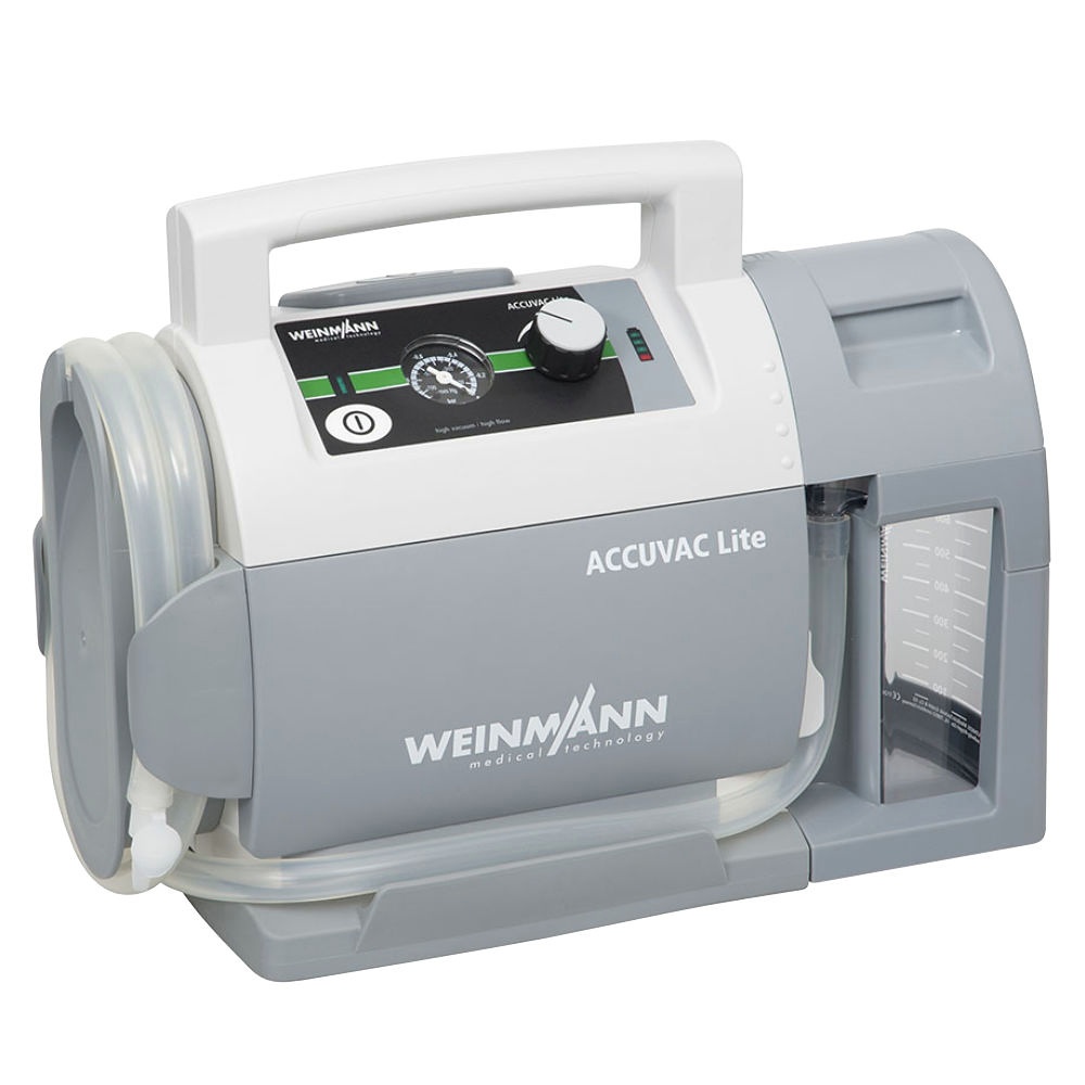 ACCUVAC Lite Absaugpumpe Mit Mehrwegbehältersystem und 12 V
