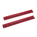 Ampullenleisten, 260 mm, rot Für ULMER KOFFER I (2 Stck.)