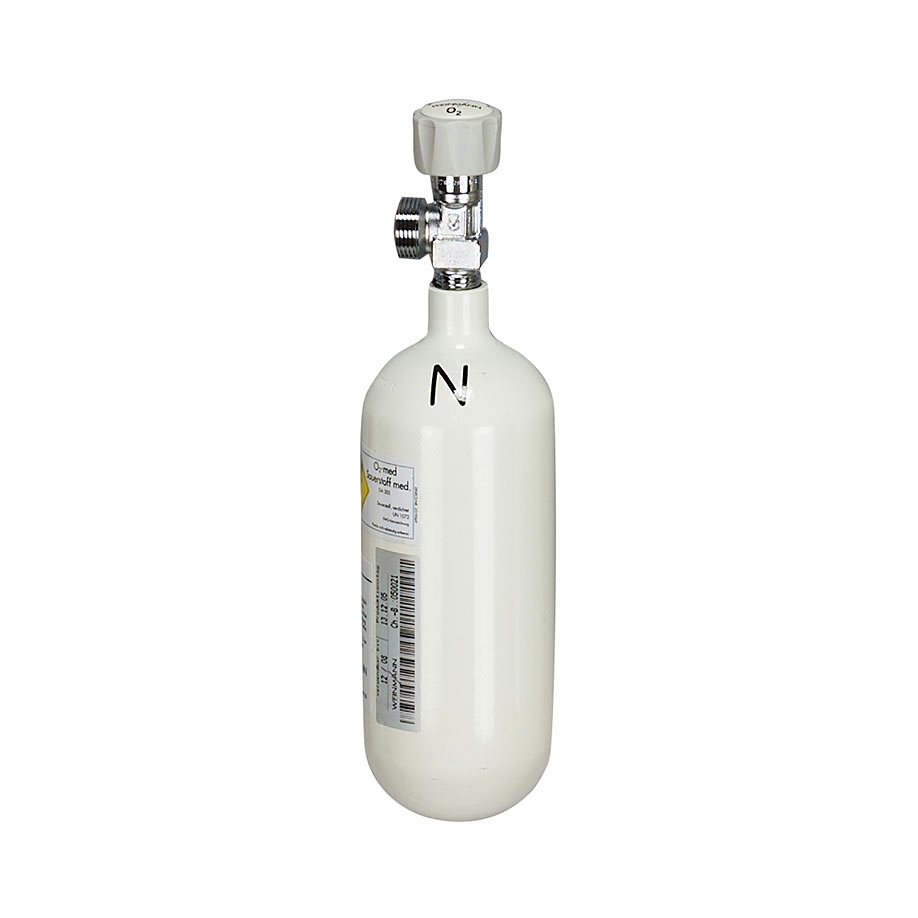 [WEI 1818-02] Sauerstoff-Flasche, leer 0,8 Ltr. G 3/4, 200 bar