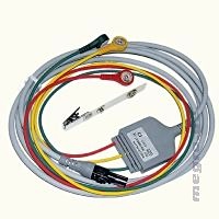 EKG-Kabel mit 3 Ableitungen (IEC) 3 m Mit Druckknopfanschlüssen