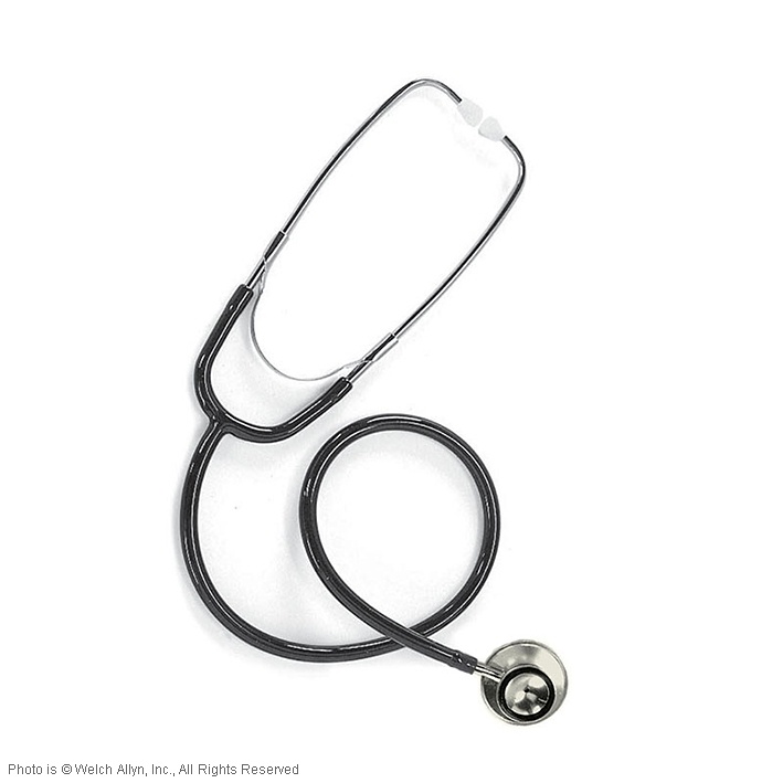 [WLA 5079-73] LIGHTWEIGHT Doppelkopfstethoskop Schwarz, für Erwachsene