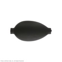 Schwarzer Gummiball klein