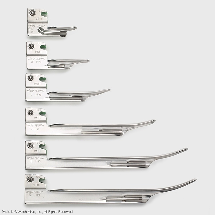 [WLA 68060] Fiber Optik Miller Laryngoskop Spatel Grösse 0