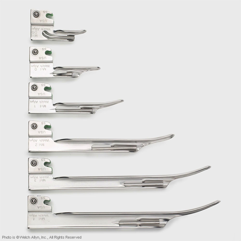 Fiber Optik Miller Laryngoskop Spatel Grösse 4