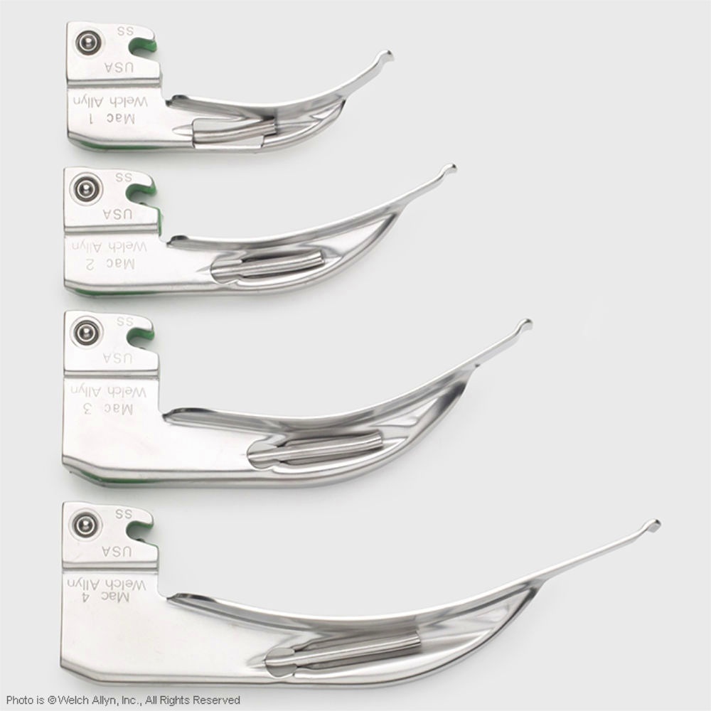 Fiber Optik MacIntosh Laryngoskop Spatel Grösse 1