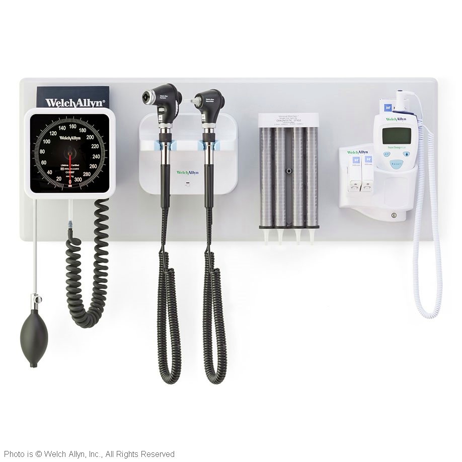 GS 777 Wandeinheit mit PanOptic Basic Ophthalmoskop, MacroView Basic Otoskop