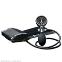 DuraShock Blutdruckmessgerät DS55 Schwarz, Ø 50 mm, verchromt, 1-Schlauch