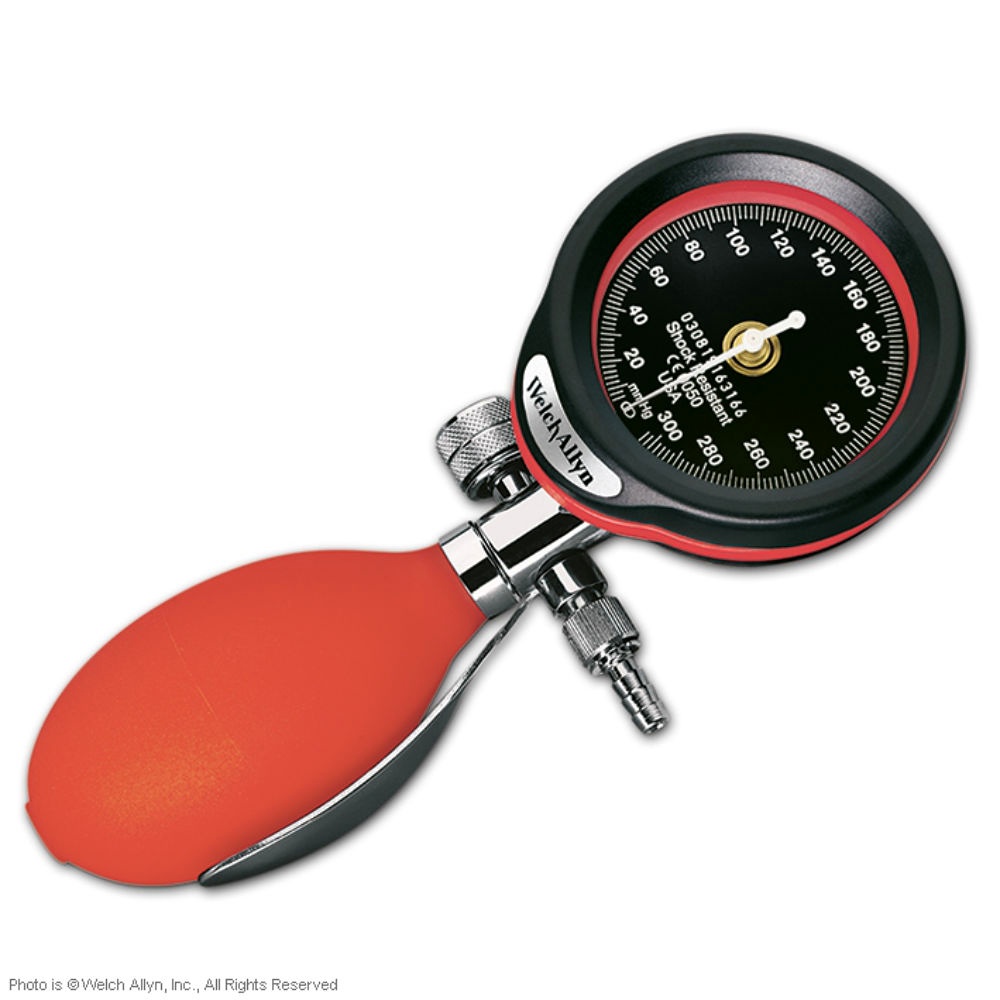 [WLA DS-5541-300] DuraShock DS55 Manometer allein Ø 50 mm Verchromt, 1-Schlauch, ohne Manschette