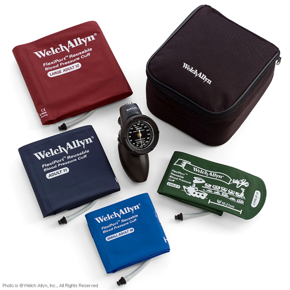 [WLA DS58-MC] DuraShock Blutdruckmessgerät DS58 1-Schlauch, mit 4 Manschetten