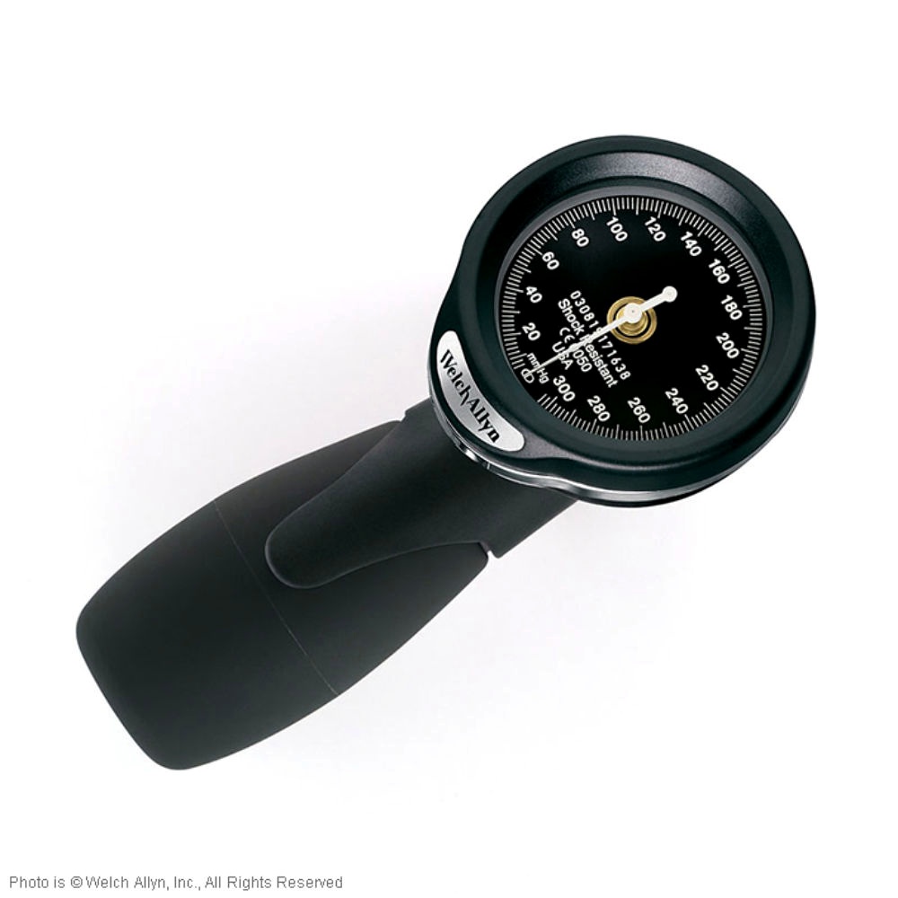 [WLA DS-6501-300] DuraShock DS65 Manometer allein Ø 50 mm Verchromt, 1-Schlauch, ohne Manschette