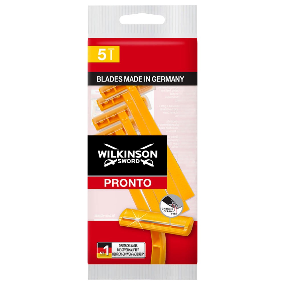 [WLS W302411100] Einmal-Rasierer Wilkinson Pronto Unsteril einschneidig (5 Stck.)