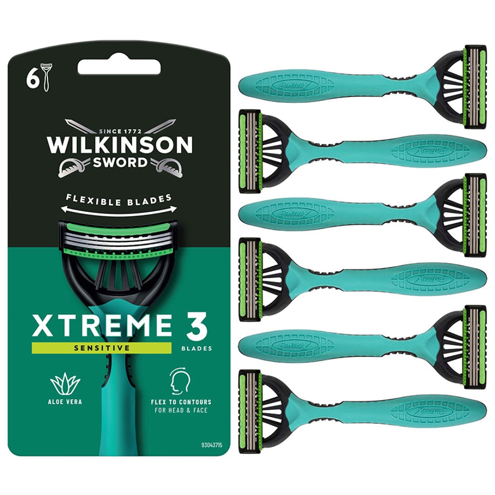 [WLS W950121501] Einmal-Rasierer Wilkinson Xtreme 3 Sensitive (6 Stck.)