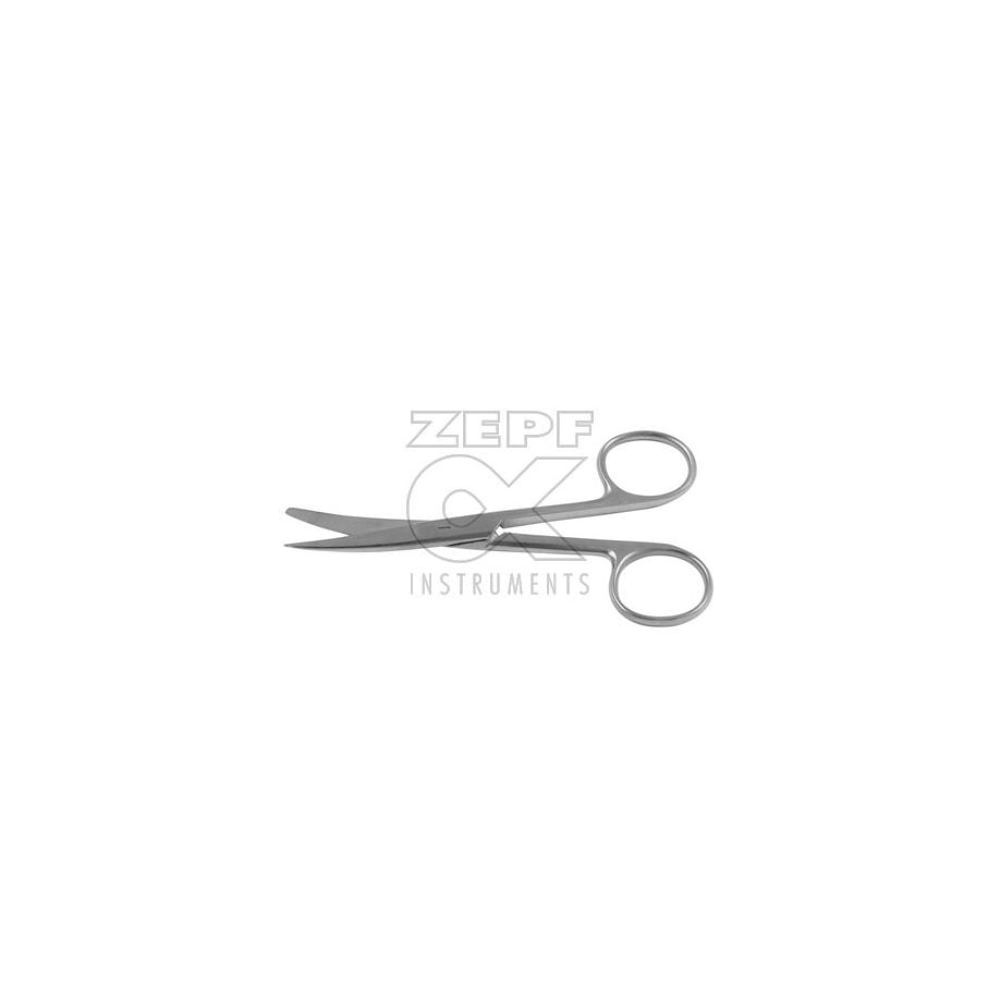 Chir. Schere, gebogen, spitz/stumpf 14 cm