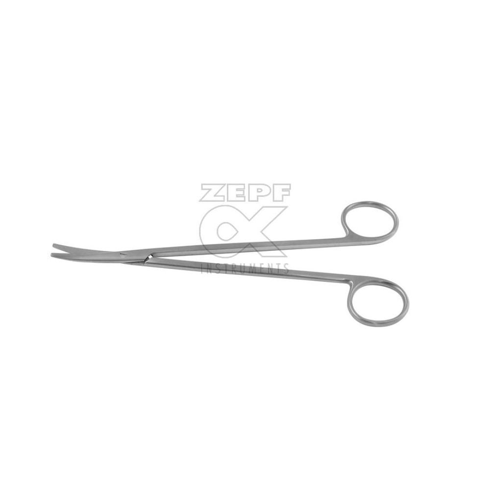 [ZEP 08-2801-18] METZENBAUM Präparierschere, gebogen Stumpf/stumpf, 18 cm