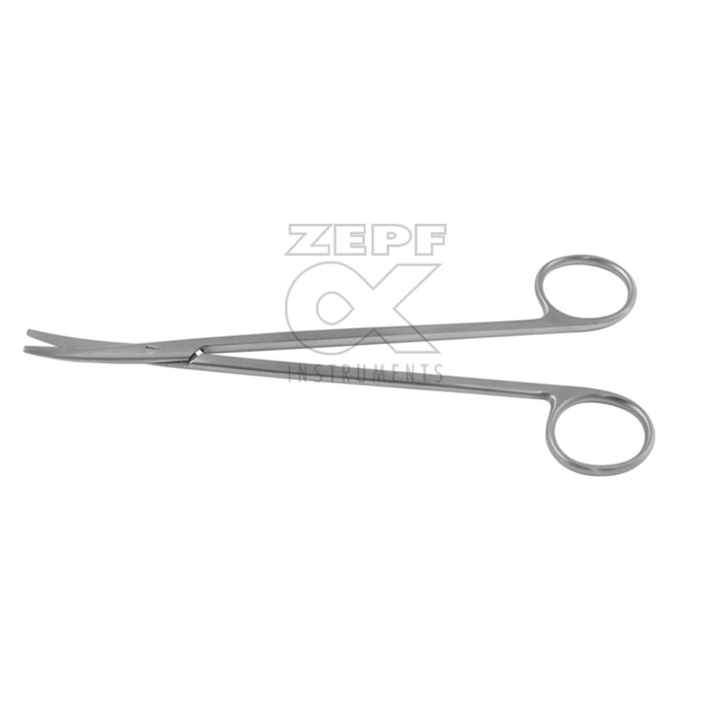 METZENBAUM Präparierschere, gebogen Stumpf/stumpf, 11 cm, TC-Ausführung