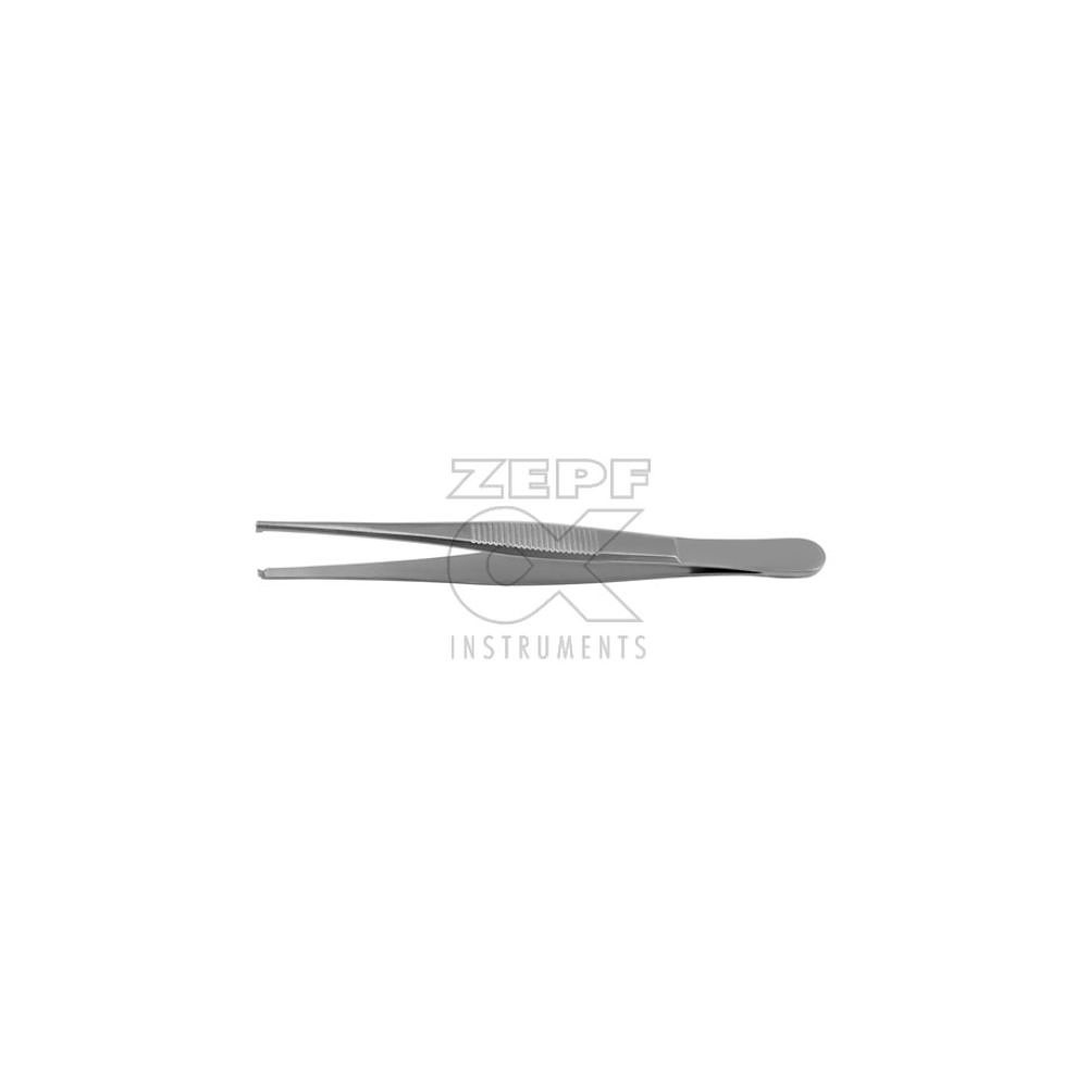 Chir. Pinzette, schmale Form, gerade 1 x 2 Zähne, 14,5 cm
