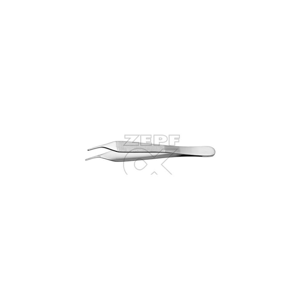 [ZEP 10-1701-12] Anat. Pinzette nach ADSON, abgewinkelt Gerieft, 12 cm