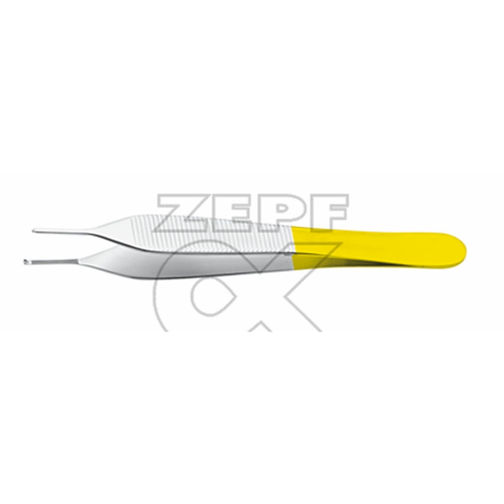 Chir. Pinzette nach ADSON Mikro, gerade 1 x 2 Zähne, 12 cm TC-Ausführung
