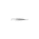 Semken Pinzette, gerieft, gebogen 12,5 cm