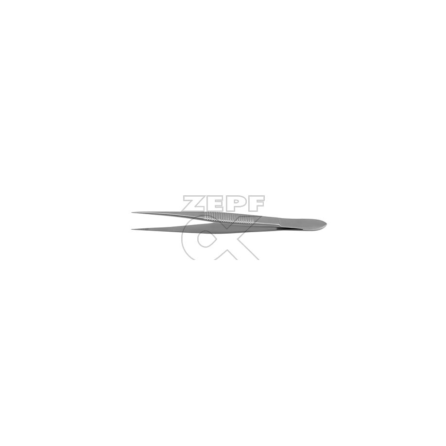 Splitterpinzette, gerade, gerieft 11,5 cm