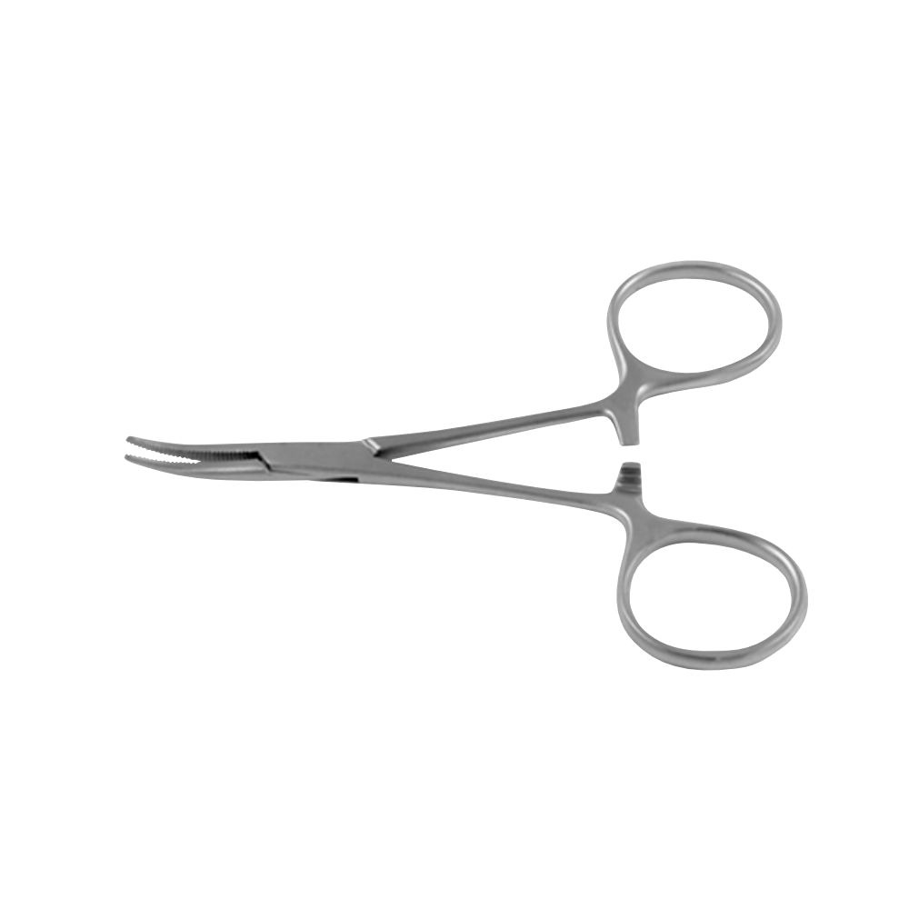 [ZEP 12-2101-09] Hartmann Baby Arterienklemme, gebogen Gerieft, 9 cm