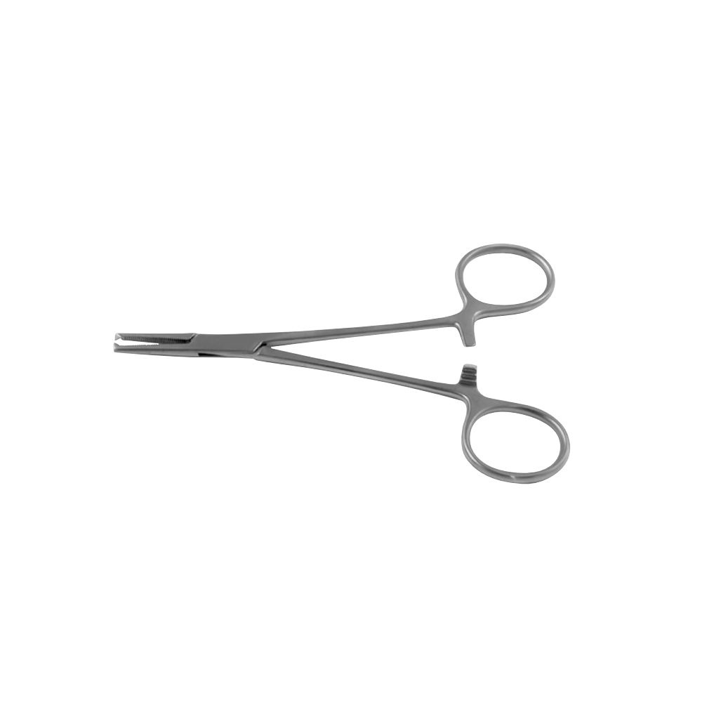 Halsted Mosquito Arterienklemme 1 x 2 Zähne, gerade, gerieft, 12,5 cm