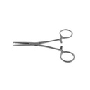 Kocher Arterienklemme grazil 1 x 2 Zähne, gerade, gerieft, 14 cm