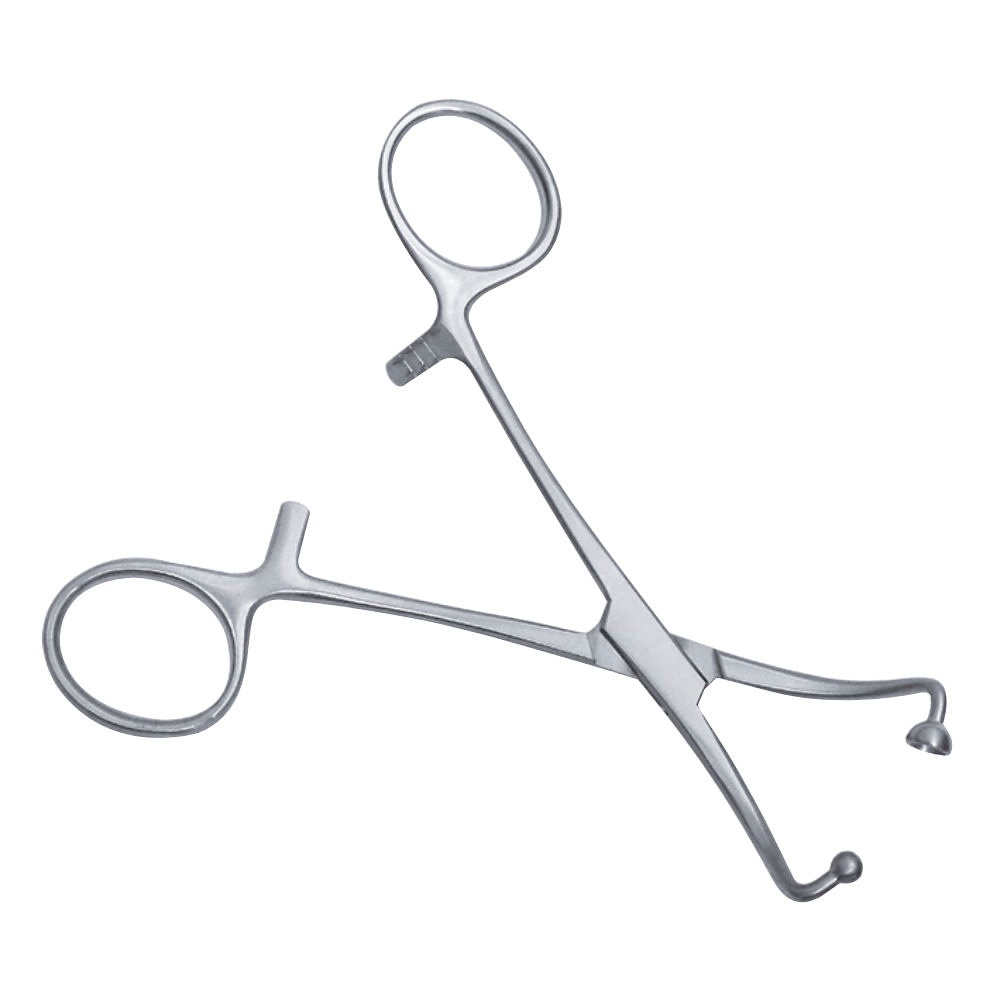 Tuchklemme Kugel und Schale 13 cm