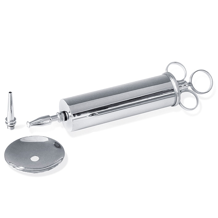 Reiner Ganzmetall-Ohrenspritze