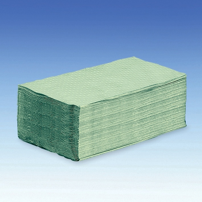 [ZVG 15424-04] Falthandtücher grün 2-lagig 22 x 25 cm (15 x 213 Stck.)