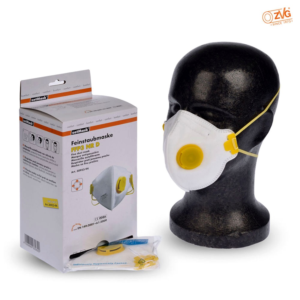 [ZVG 30953-94] Atemschutzmaske FFP3 NR D Mit Ausatemventil (15 Stck.)