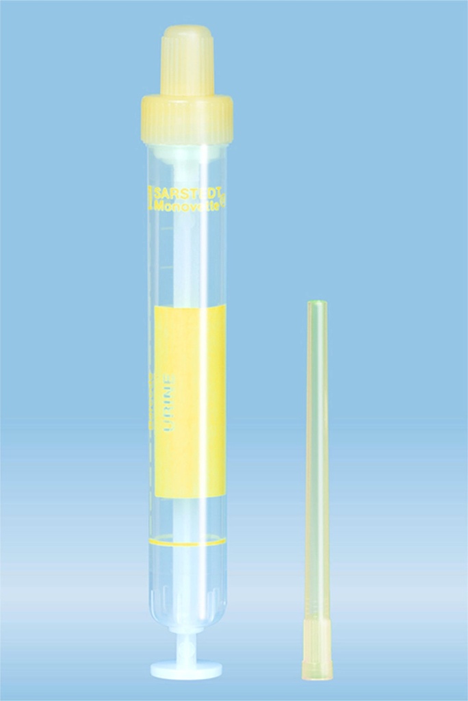 [SAR 10.252] Urin-Monovetten 10 ml, Luer, 102 x 15 mm Inkl. Entnahmespitzen (64)