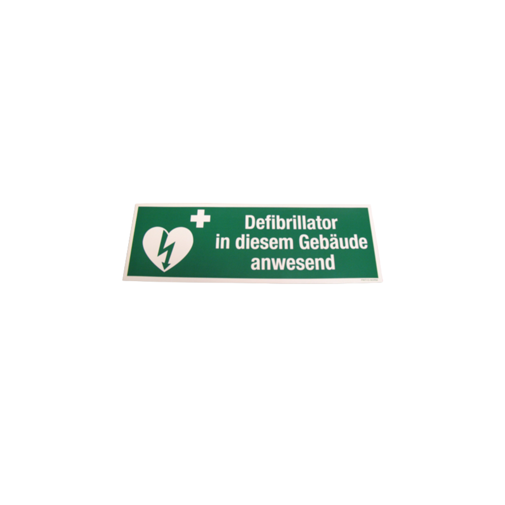 Sticker "Defibrillator in diesem Gebäude anwesend"