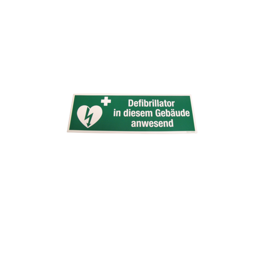 Sticker "Defibrillator in diesem Gebäude anwesend"