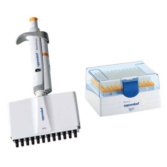 Eppendorf Research® plus Mehrkanalpipette, 12-Kanal, 30–300 µl, orange