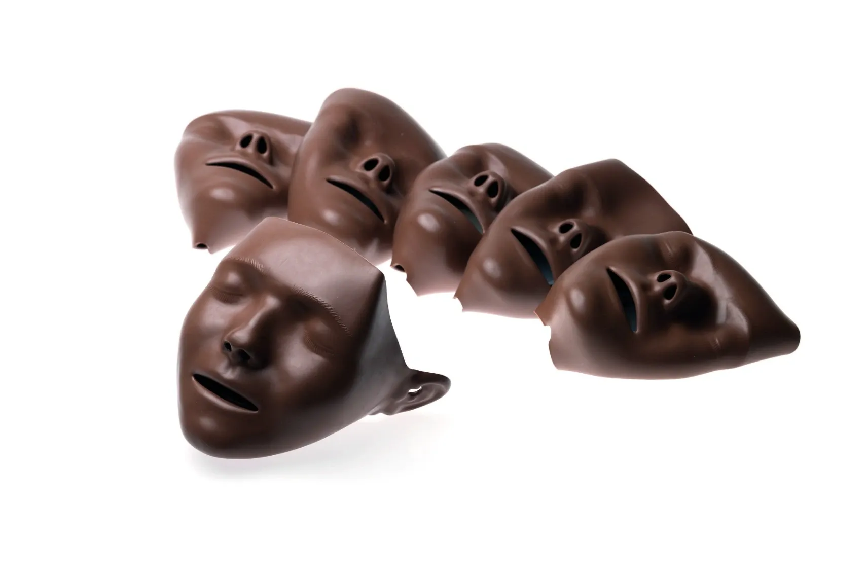 Laerdal Little Anne stapelbar – Gesichtsmasken dunkelhäutig, 6 Stück